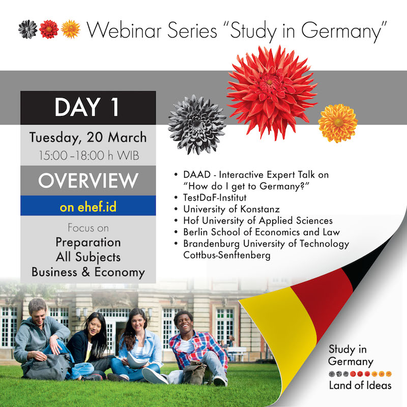 Day 1 Overview: Webinar Series "Study in Germany"