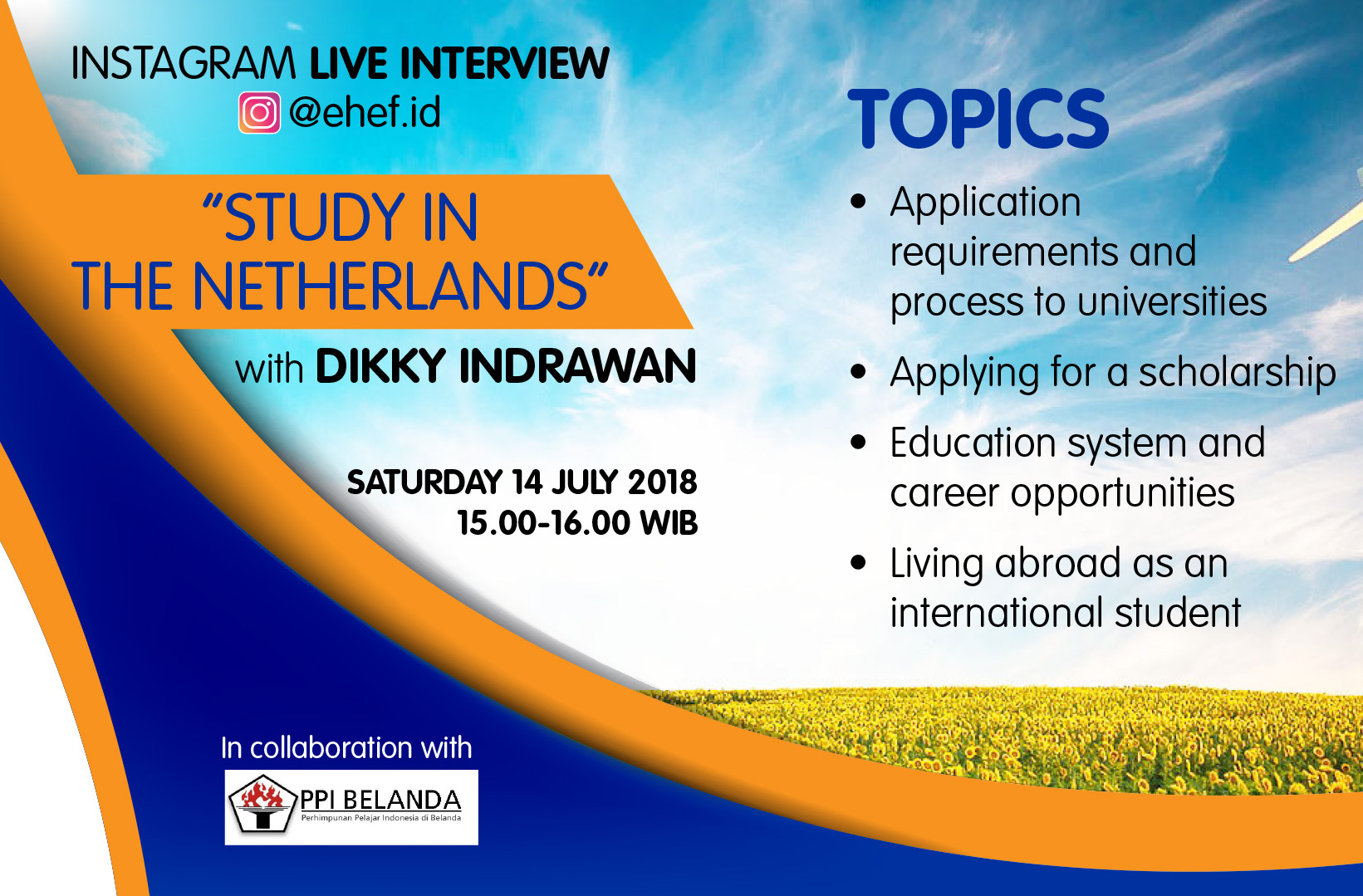 RECAP: IG LIVE INTERVIEW “Study in The Netherlands”